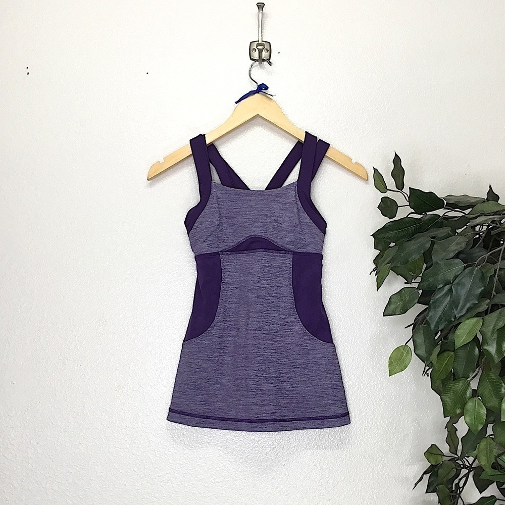 Lululemon Purple Strappy Workout Tank
